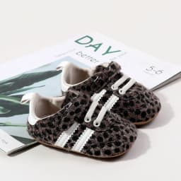 Fashion Leopard Print Design Baby Boys And Girls First Walking Indoor Outdoor Toddler Shoes For 0-1 Years Old Soft Sole
