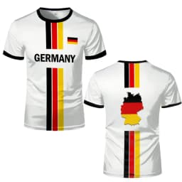 Germany National Flag Map T-Shirt Men Women 3D Print Breathable Outdoor Sports Football Jersey Tee Casual Streetwear O-neck Tops