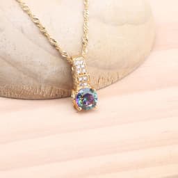 925 Silver Jewelry Sets For Women Magic Rainbow Zircon Gold Color Wedding Earrings Stones Bracelets Rings Pendant Necklace Set