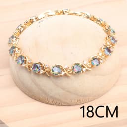 925 Silver Jewelry Sets For Women Magic Rainbow Zircon Gold Color Wedding Earrings Stones Bracelets Rings Pendant Necklace Set