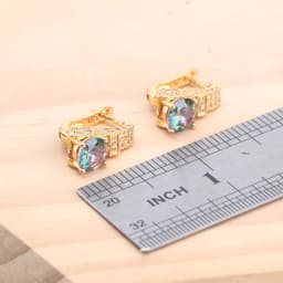 925 Silver Jewelry Sets For Women Magic Rainbow Zircon Gold Color Wedding Earrings Stones Bracelets Rings Pendant Necklace Set