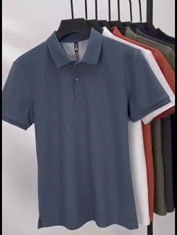 100% Pure Cotton Luxury Men's Exquisite Brand Embroidered Striped Short Sleeve Summer New Business Casual Breathable Polo Shirt