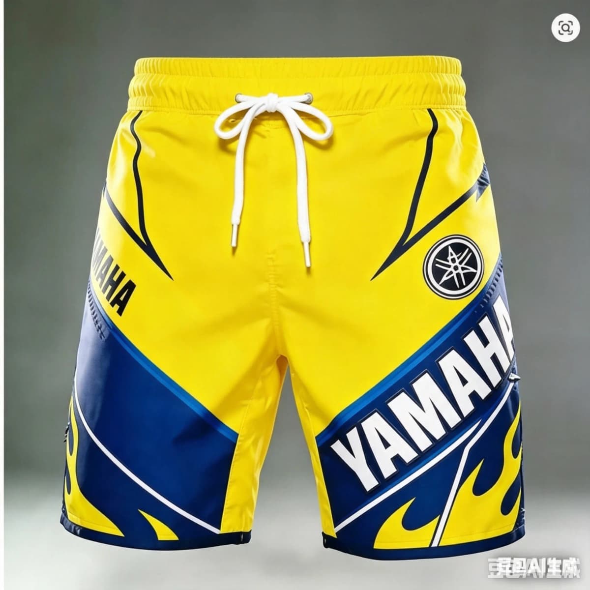 2026 Summer Trendy Yamaha Yellow Pocket Shorts for Men and Women Fashion Casual Fast Drying Motorcycle Cycling Sports Shorts
