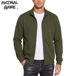 New Mens Zipper Sweatshirts Autumn Gym Hoodie Coats Man Long Sleeve Cardigan Jackets Spring Solid Work Coats Luxury Clothes Man