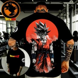 Dragon Ball Anime Cotton T-shirt 2026 Summer New Goku Printed Men's and Women's Harajuku Versatile Casual Short Sleeve Top