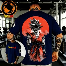 Dragon Ball Anime Cotton T-shirt 2026 Summer New Goku Printed Men's and Women's Harajuku Versatile Casual Short Sleeve Top