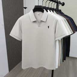 2026 New Fashionable Pony Embroidered Men's Summer Short sleeved Polo Shirt Skin friendly Breathable Business Casual T-shirt Top