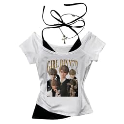 Love And Deepspace crop top girl japanese y2k 2000s gyaru japan shirt vintage gyaru dollette