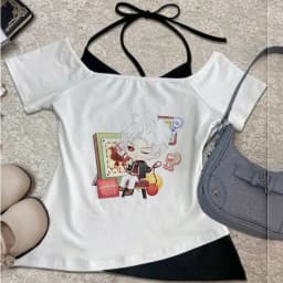 Love And Deepspace crop top girl japanese y2k 2000s gyaru japan shirt vintage gyaru dollette