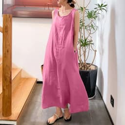 Plus Size Women's Summer Solid Color Comfortable Dress Sleeveless Loose Cotton Thin Breathable Office Lady