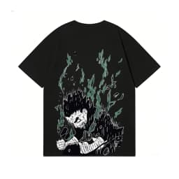 Rock Lee Naruto Back Art Cotton Tee High-quality Streetwear Is Suitable for Both Men's and Women's 2026 New Summer