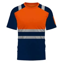 Green 3D Print Men's T-Shirts New Secure Logo Color Blocking Design Round Neck Short-Sleeved Oversized Men Work Tee Tops Clothes