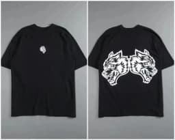 Wolf Head Sports Fitness Training Gym Leisure T-Shirt Men's and Women's Luxury Brand Top 2026 New