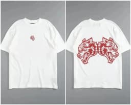 Wolf Head Sports Fitness Training Gym Leisure T-Shirt Men's and Women's Luxury Brand Top 2026 New