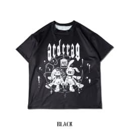 Japanese Original Kawaii Girls Harajuku Style T-shirt Kids Gothic Printed Short Sleeved Y2k Adult Subculture Role-playing Top
