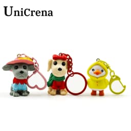 UniCrena Split Ring with Chain & Jump Rings Baked Paint Colorful Keychain Connector for DIY Crafts, Jewelry Making, Dog Tag Bulk