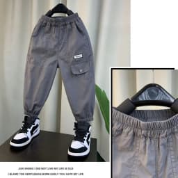 2-10 Years Spring Summer Boys Pants Comfortable And Loose Style Sport Overalls Cargo Trousers For Kids Children Present