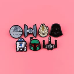 7pcs/set Sci-Fi Movie Enamel Pin Set Cool Stuff Brooch Bulk Lapel Pins for Backpacks Fashion Accessory Gift For Fans