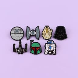 7pcs/set Sci-Fi Movie Enamel Pin Set Cool Stuff Brooch Bulk Lapel Pins for Backpacks Fashion Accessory Gift For Fans