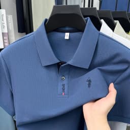 Designer brand 100% cotton short sleeve polo shirt luxury pony embroidery men's fashion summer comfort business casual T-shirt