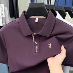Designer brand 100% cotton short sleeve polo shirt luxury pony embroidery men's fashion summer comfort business casual T-shirt