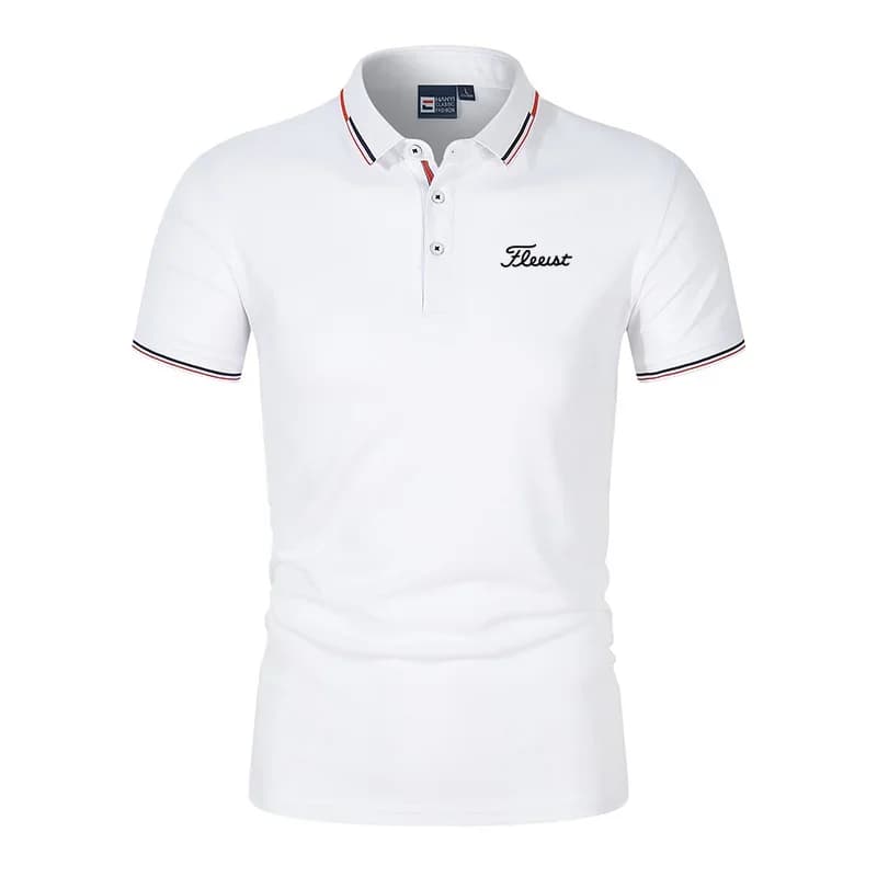 Summer High-Quality Men's Printed Polo Shirt, New High-End Business Casual Quick Drying And Breathable Polo Collar Polo Shirt
