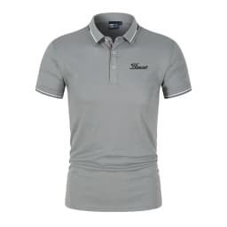 Summer High-Quality Men's Printed Polo Shirt, New High-End Business Casual Quick Drying And Breathable Polo Collar Polo Shirt