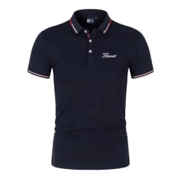 Summer High-Quality Men's Printed Polo Shirt, New High-End Business Casual Quick Drying And Breathable Polo Collar Polo Shirt