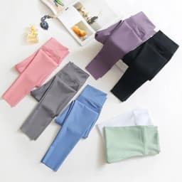 Girls High Waist Pants Spring Summer New Style Slim Fit Leggings Casual Sports Yoga Pants For Kids