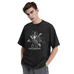 Murder Drones Anime T Shirts Hip Hop Washed Short Sleeve Street T-Shirt Fashion Men Women Tops Streetwear Printed Tee Shirt