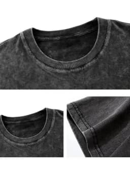 Unisex Retro Washed T-shirt Printed with Isaac Binding of The Binding of Isaac Theme Men's T-shirt 90s Retro Style Gift