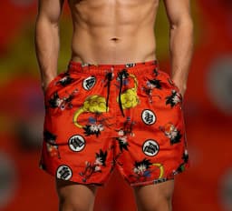 2026 Summer Dragon Ball Men's 3D Printed Shorts Goku Printed Quick-drying Children's Family Sports Breathable Shorts