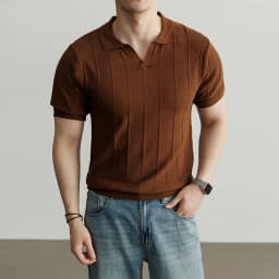 Spring and Summer New Luxury European Short-sleeved V-neck T-shirt Men's Fashion Sweater