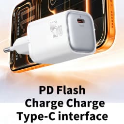 45W EU Charger Fast Charging Power Adapter Type-C C Cable For Phone GaN Plug
