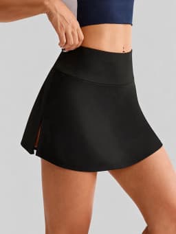 High Waist Split Sports Skort Fashion Running Training Tennis Skirt Yoga Fitness Quick Dry Anti See Through Skirt For Workout