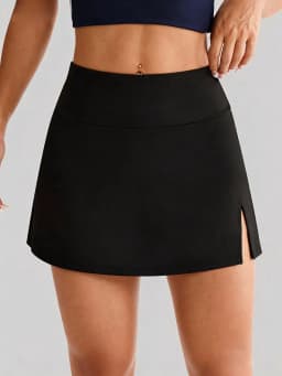 High Waist Split Sports Skort Fashion Running Training Tennis Skirt Yoga Fitness Quick Dry Anti See Through Skirt For Workout
