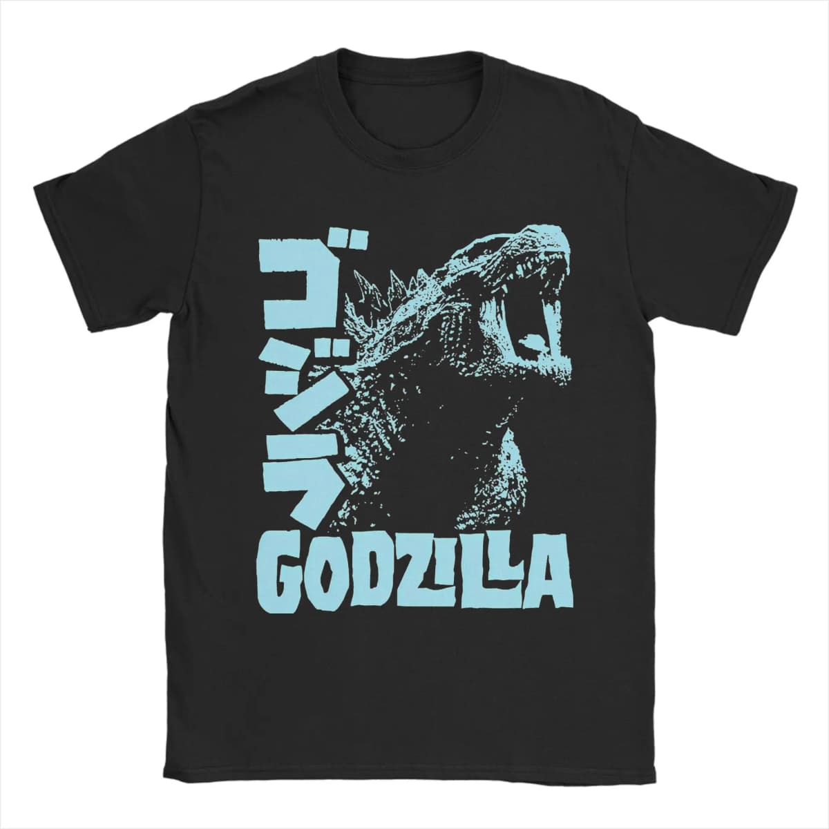 Godzillaed T-Shirt for Men Vintage 100% Cotton Tees Crew Neck Short Sleeve T Shirts Gift Idea Clothing