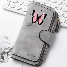 Heart-Shaped Animal Paw Butterfly Print Design Women Wallets Card Coin Wallet for Girls Purse ID Wallets Female Coin Purse Gift