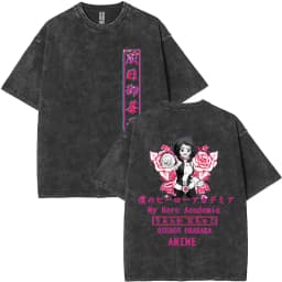 Washed Vintage Anime My Hero Academia All Might Plus Ultra Gym Graphic T Shirt Men Women Fitness Casual Cotton Short Sleeve Tees