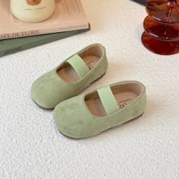 Girls Dance Performance Shoes Slip-on Kids Soild Candy Color Ins Trendy 2026 New Girls Flat Shoes Soft Sole Round Toes 23-30