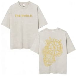 Anime Jojo Bizarre Adventure Dio Brando The World Vintage Acid Washed T Shirts Men Women Cotton Casual Short Sleeves T-shirts
