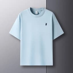 100% pure cotton short sleeve round neck men's T-shirt hot selling luxury brand summer exquisite pony embroidery breathable top