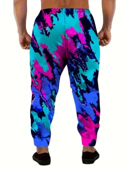 2026 Fashion Summer New Graffiti Style Outdoor Loose Pants 3D Printed 2K Street Style Street Wear Straight Leg Pants Large Size