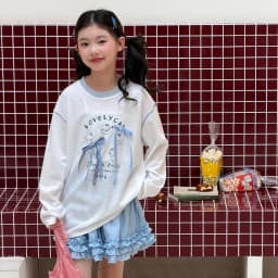 Girls' base shirt spring clothes, girls' big children's western-style Korean long sleeved T-shirt children's spring and autumn
