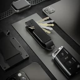 Key Organizer - Compact Metallic Key Holder | Minimalist Innovative Keyholder | Smart Keychain Secures