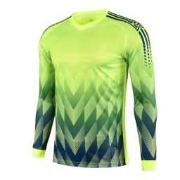 Men's Kids Boys Elbow Protective Forms Football Jersey Shirts with Sponge Protector for Soccer Training Goal Keeper Clothing