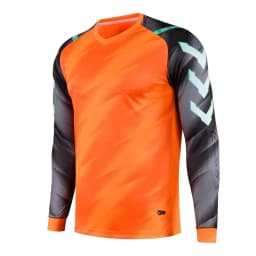 Men's Kids Boys Elbow Protective Forms Football Jersey Shirts with Sponge Protector for Soccer Training Goal Keeper Clothing
