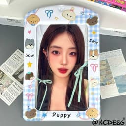 Trendy A4 Photocard Holder PVC Korean Idol Photos Protective Cover Colorful Giant Protectors for Postcards Girl's Gift