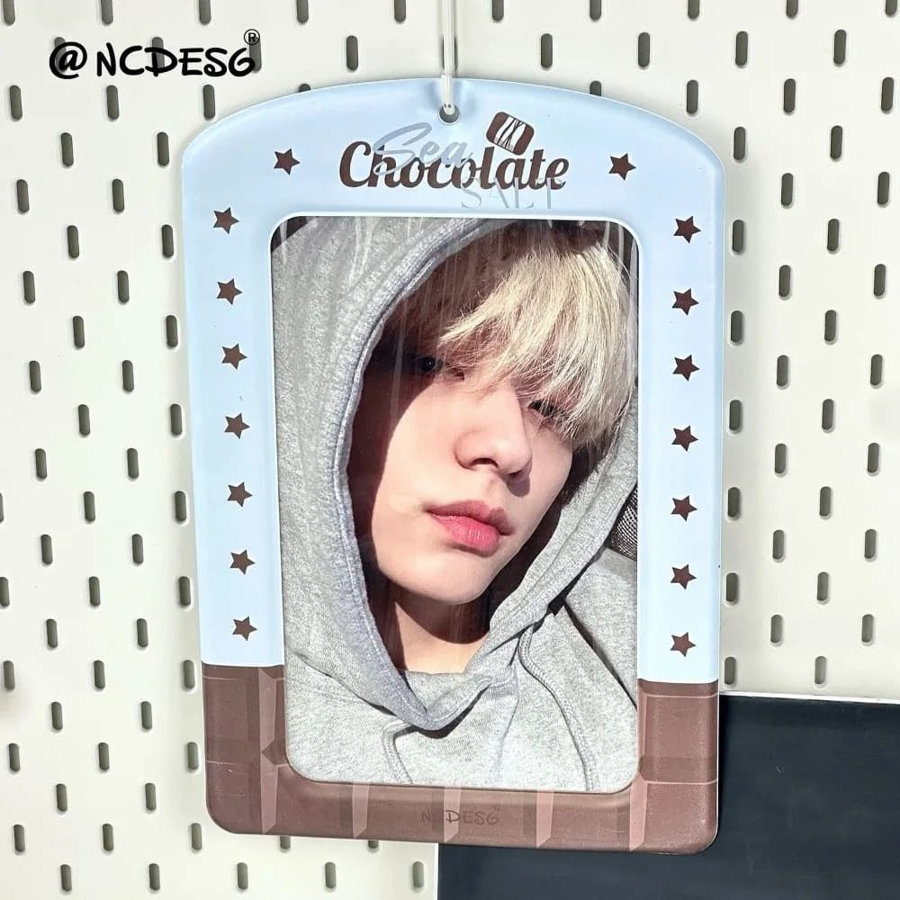 Trendy A4 Photocard Holder PVC Korean Idol Photos Protective Cover Colorful Giant Protectors for Postcards Girl's Gift
