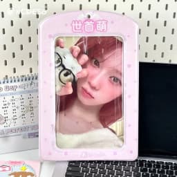 Trendy A4 Photocard Holder PVC Korean Idol Photos Protective Cover Colorful Giant Protectors for Postcards Girl's Gift
